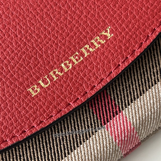 Burberry專門店新款女士短夾錢包 巴寶莉拼色翻蓋短錢包 yxb1449